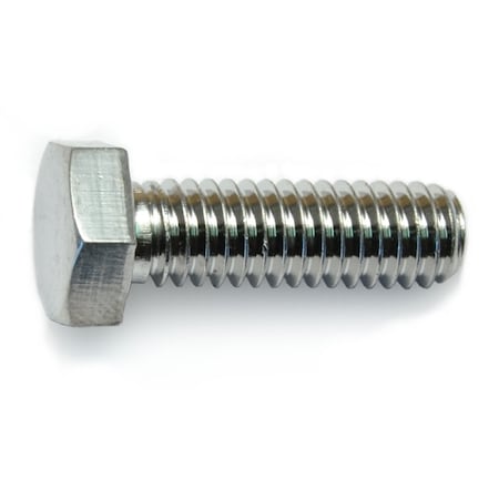 Midwest Fastener 18-8, 5/16"-18 Hex Head Cap Screw, Plain Stainless Steel, 1 in L, 6 PK 33224